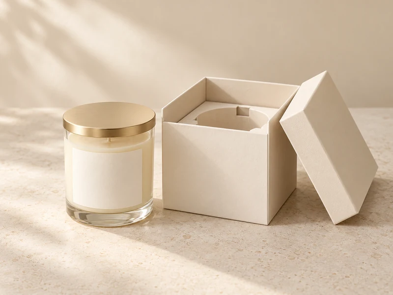 candle labels and protective packaging