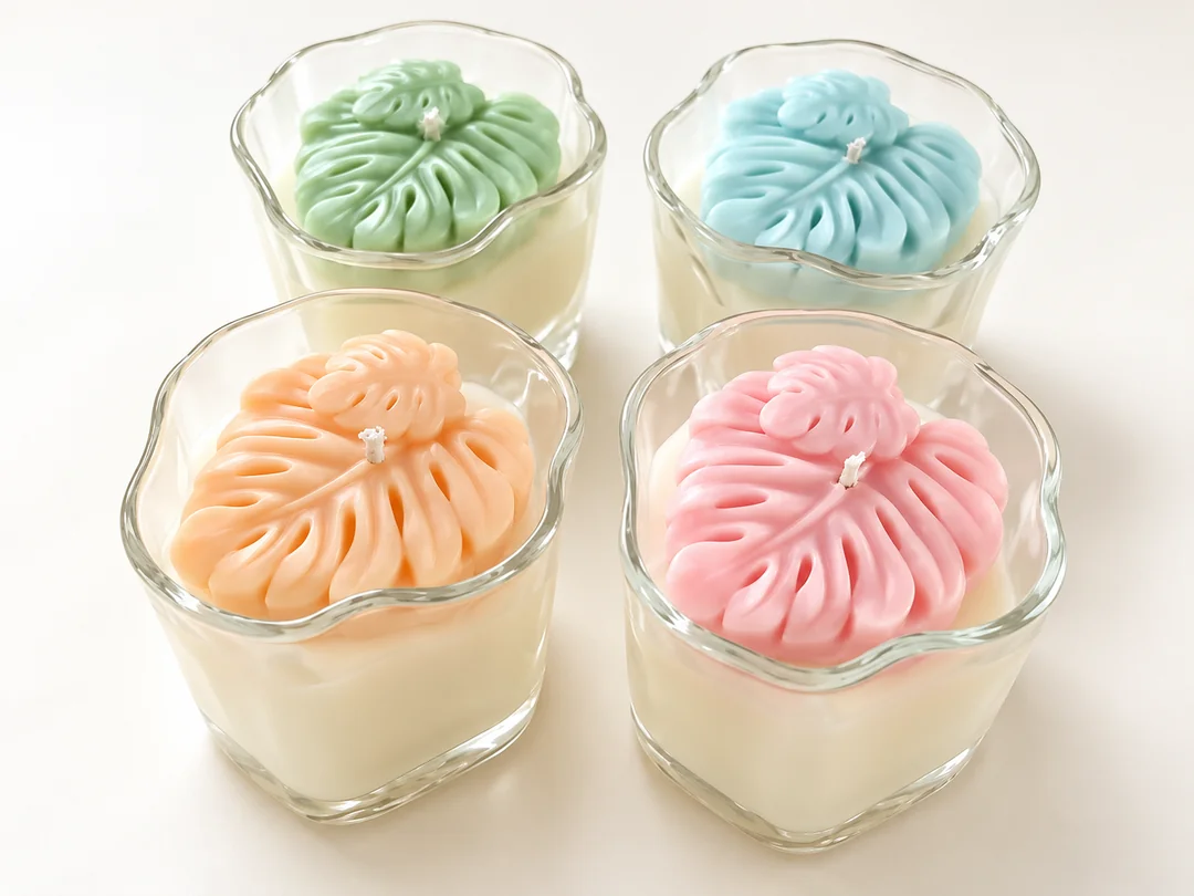 Candle reference: Leaf-top glass candle